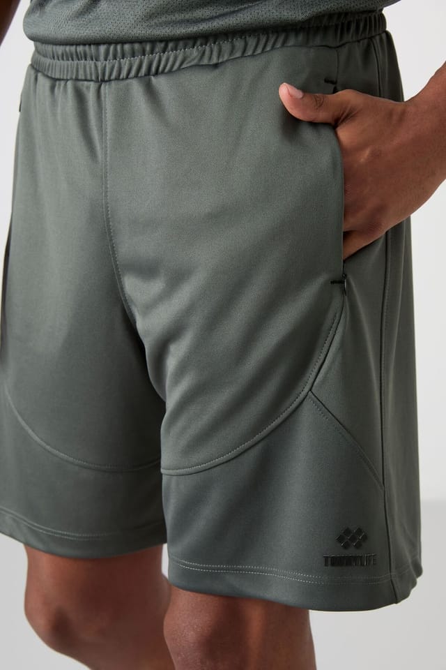 Tommy Life Tommy Life Men's Polyester Sweat Shorts in Grey - 3