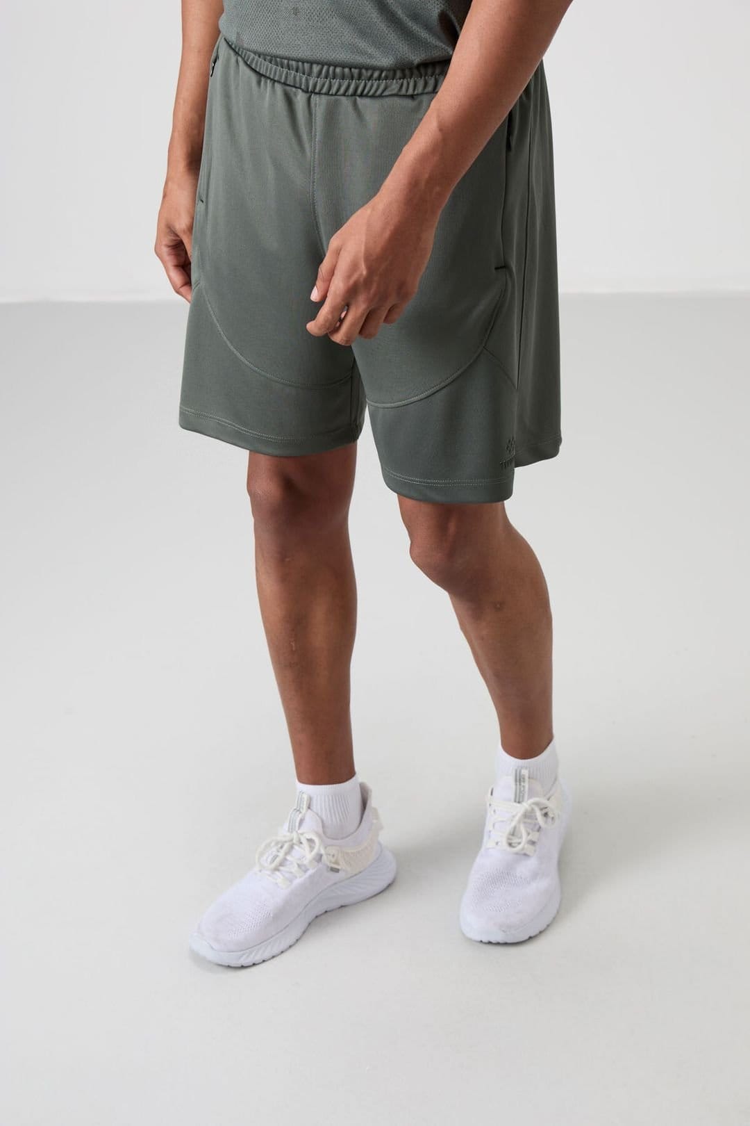 Tommy Life Tommy Life Men's Polyester Sweat Shorts in Grey - 4