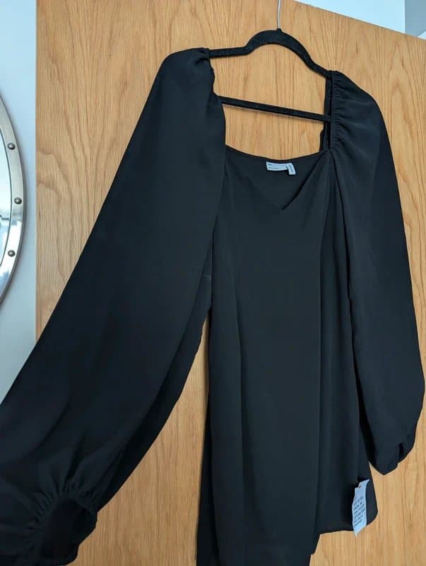 ASOS ASOS Little Black Mini Dress with Slit
