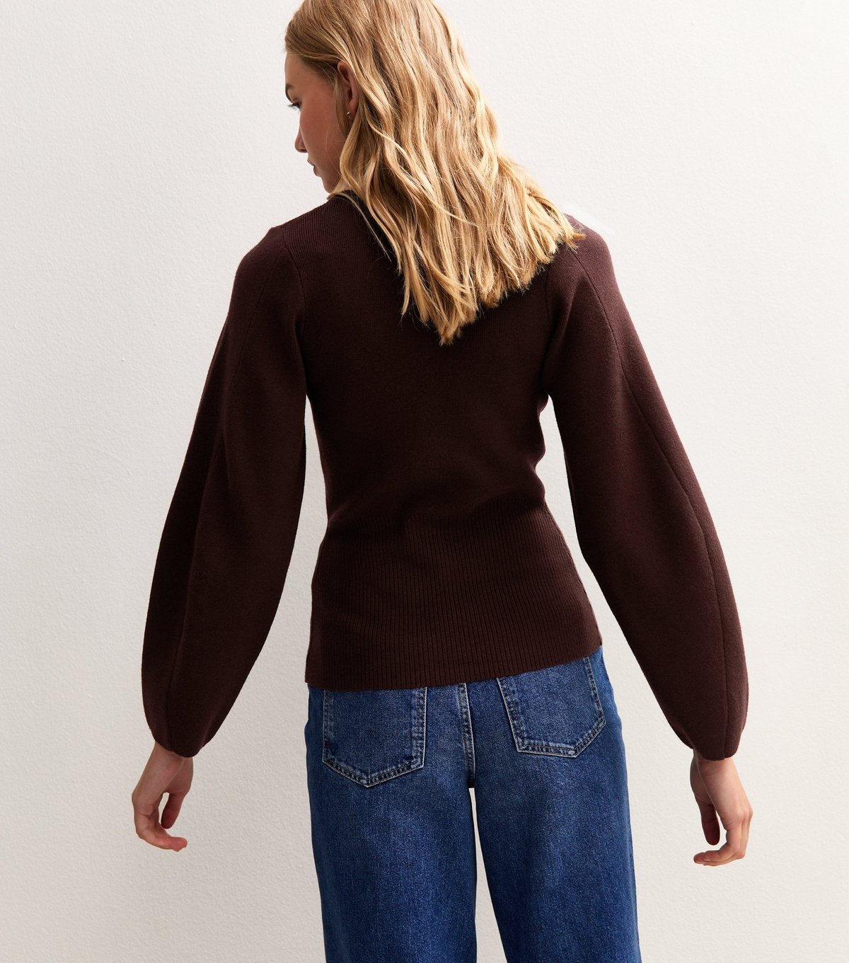 New Look Women's Dark Purple Compact Knit V Neck Cardigan New Look - 4