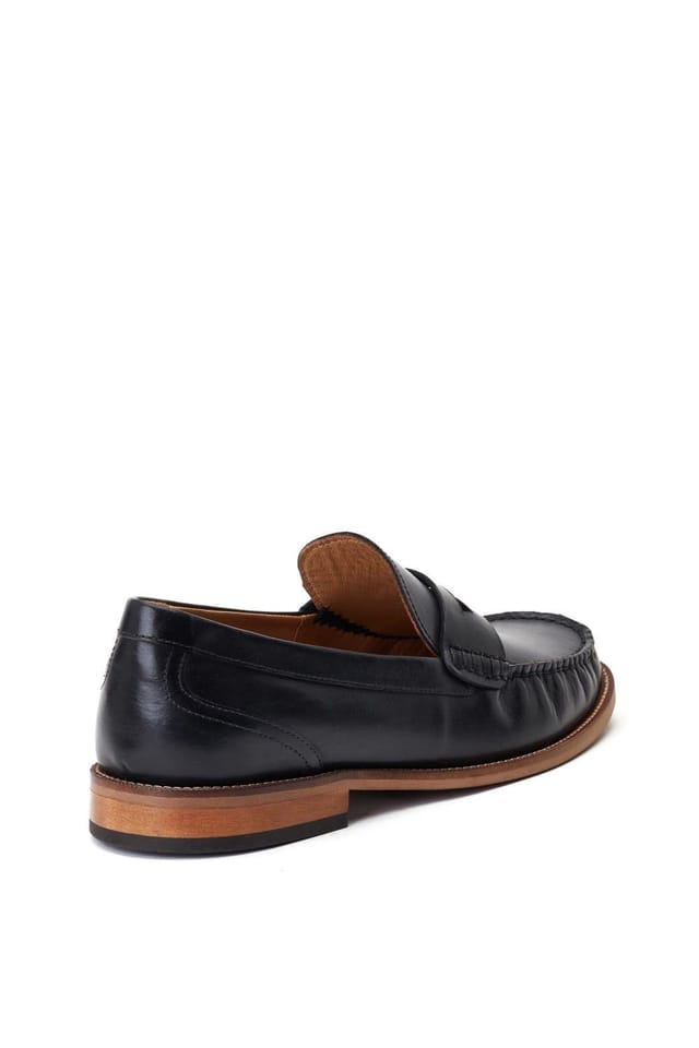 Base London Base London Men's Garfield Penny Loafer in Black - 2