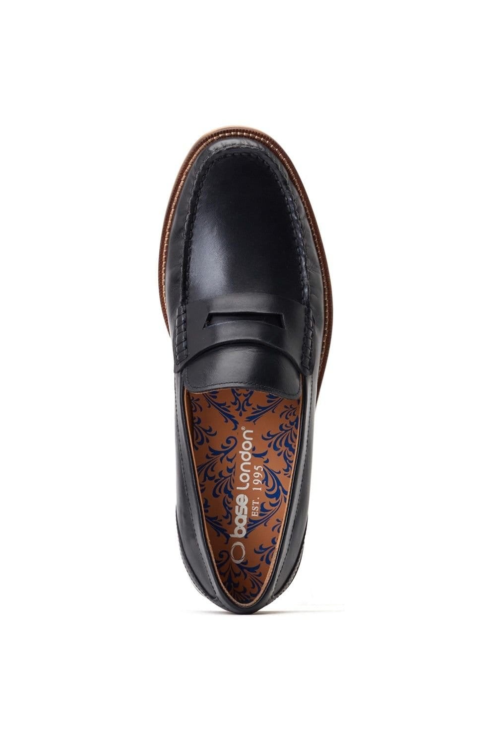 Base London Base London Men's Garfield Penny Loafer in Black - 4