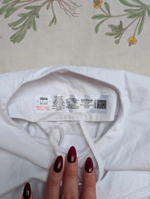 ASOS detachable asos white lace peter pan collar - 1