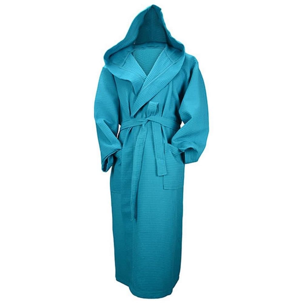 ARTG ARTG Women's Robezz Waffle Hooded Dressing Gown in Dark Blue