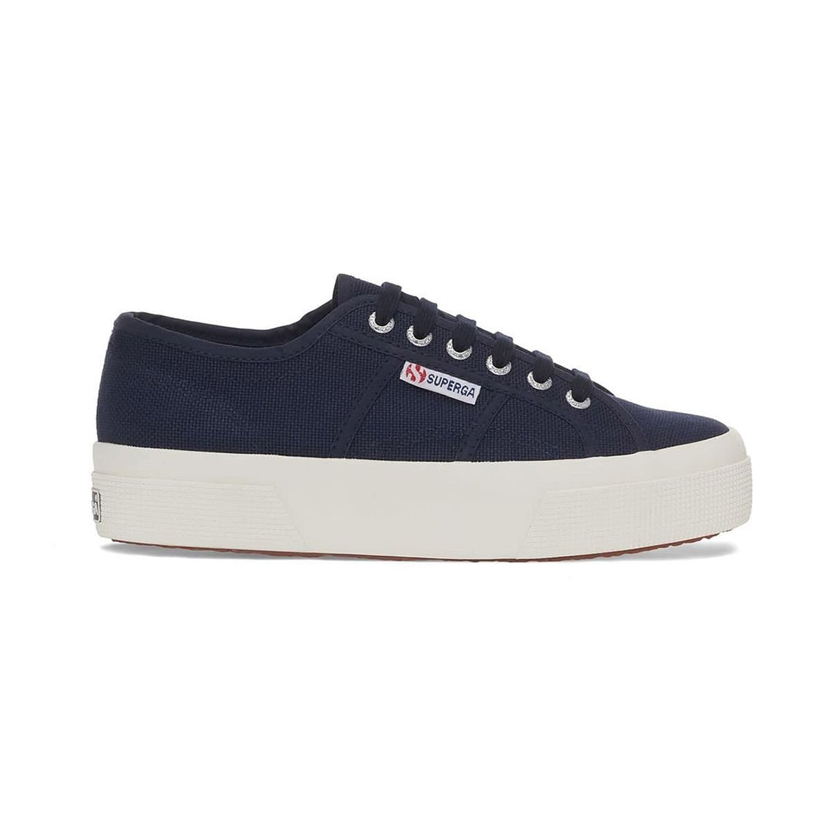 Superga Superga Women's 2740 Lace Up Platforms in Navy