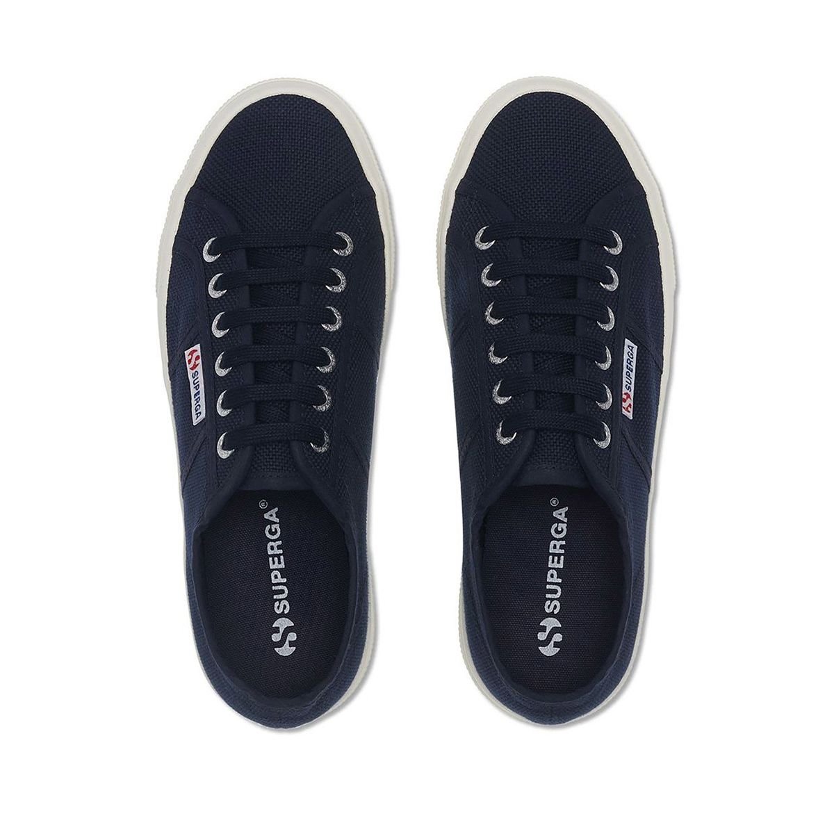 Superga Superga Women's 2740 Lace Up Platforms in Navy - 3