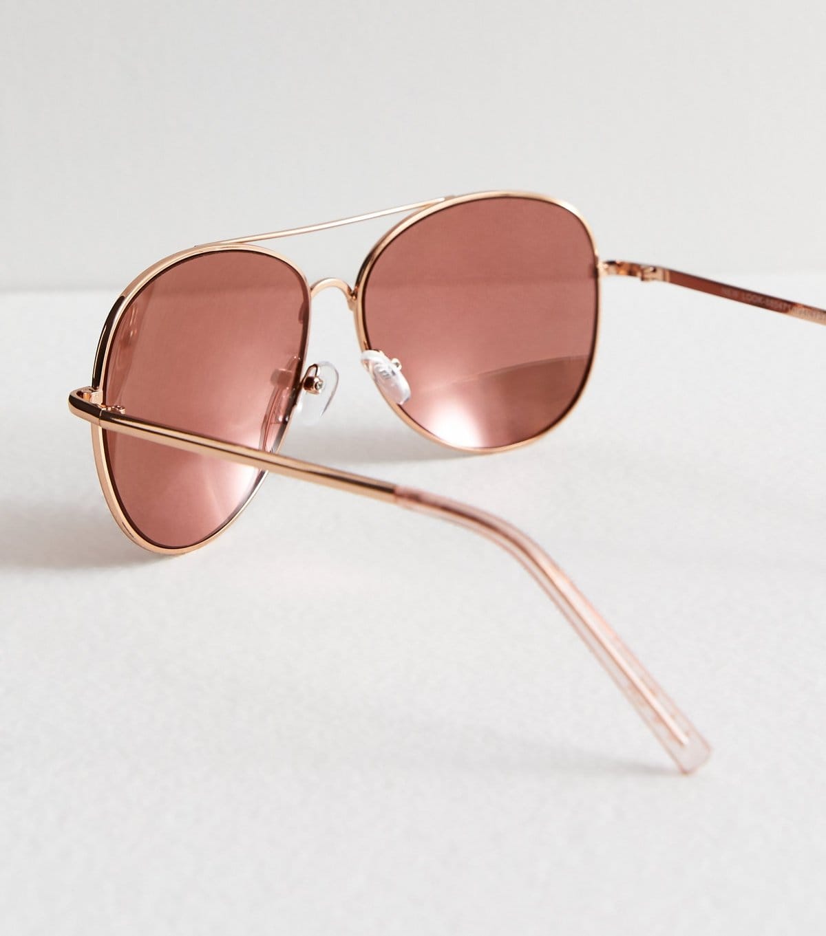 New Look Rose Gold Mirrored Pilot Sunglasses New Look - 4