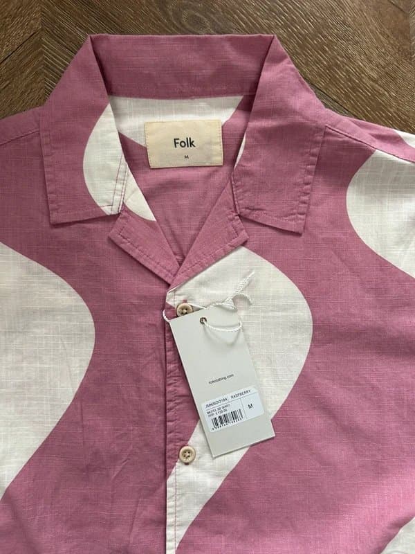 Folk Folk Raspberry “motel” s/s shirt BNWT M