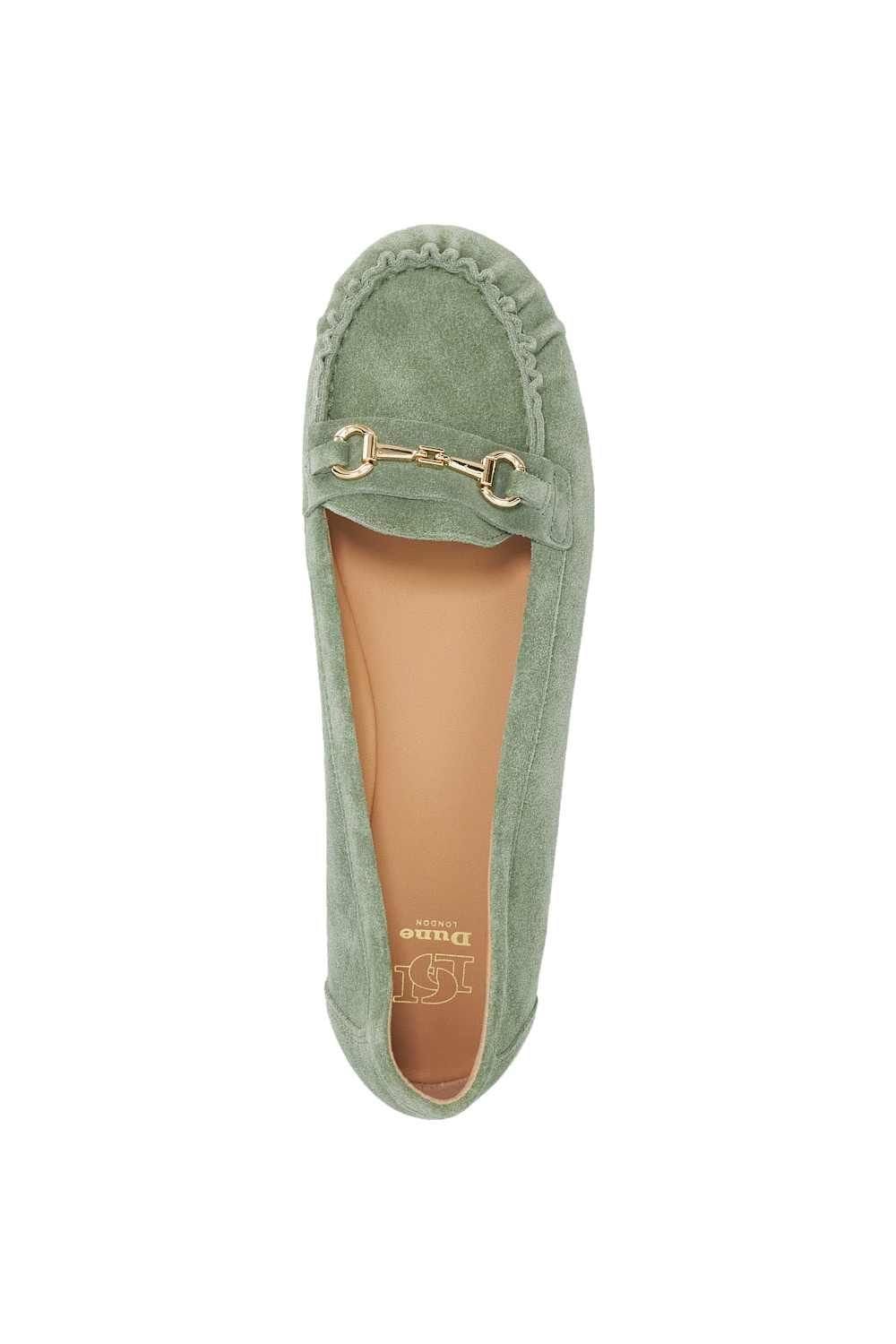 Dune London Dune London Women's 'Guno' Suede Loafers in Green - 4