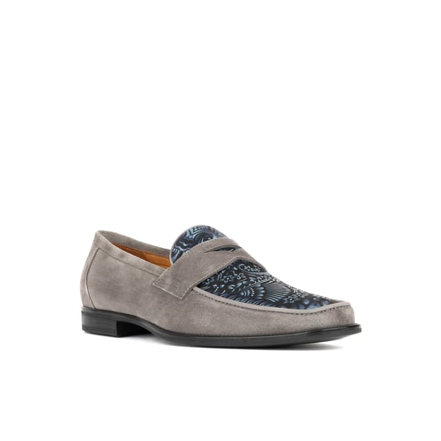 Embassy London Embassy London Men's Henry - Light Grey & Paisley - 2