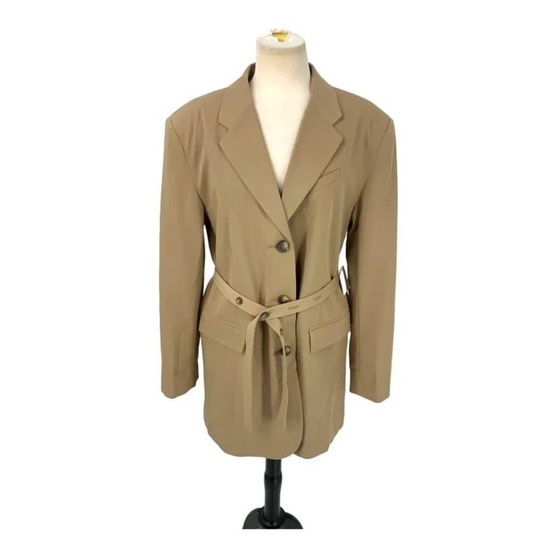 Topshop TopShop Belted Blazer Tan Size 8 NWOT $110 MSRP