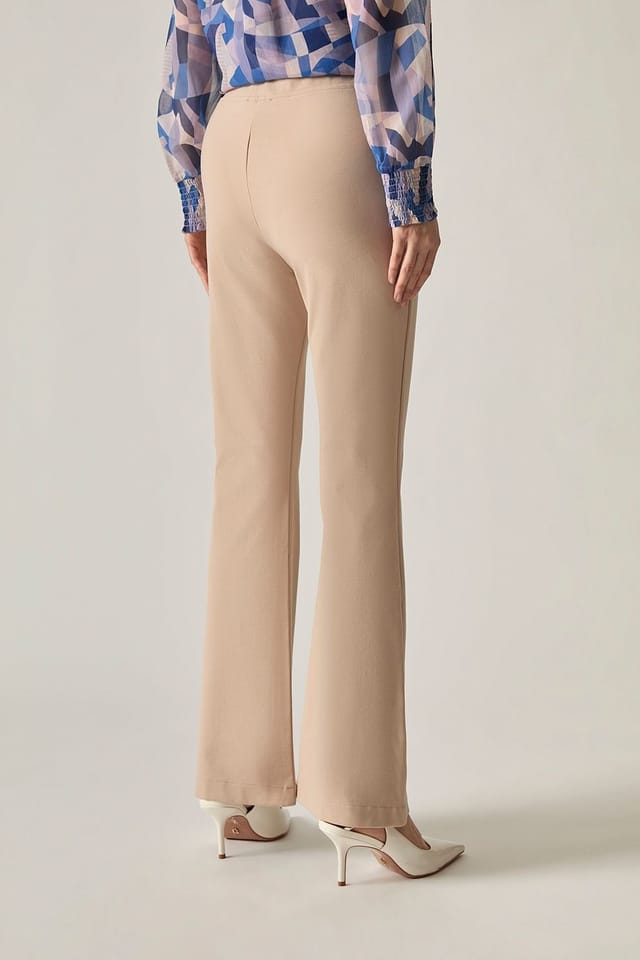 James Lakeland James Lakeland Women's Beige Bootleg Trousers - 2