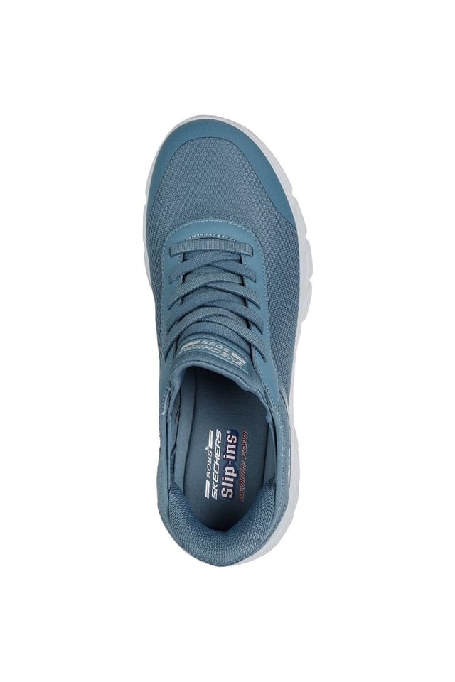 Skechers Skechers Women's BOBS Flex Hi Linear Force Trainers in Pale Blue - 3