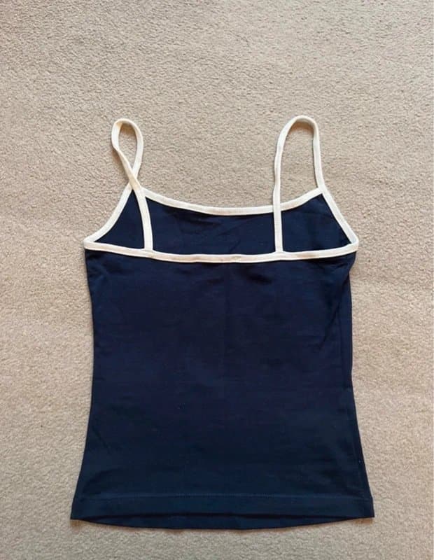 Bershka Bershka navy and white cami size medium