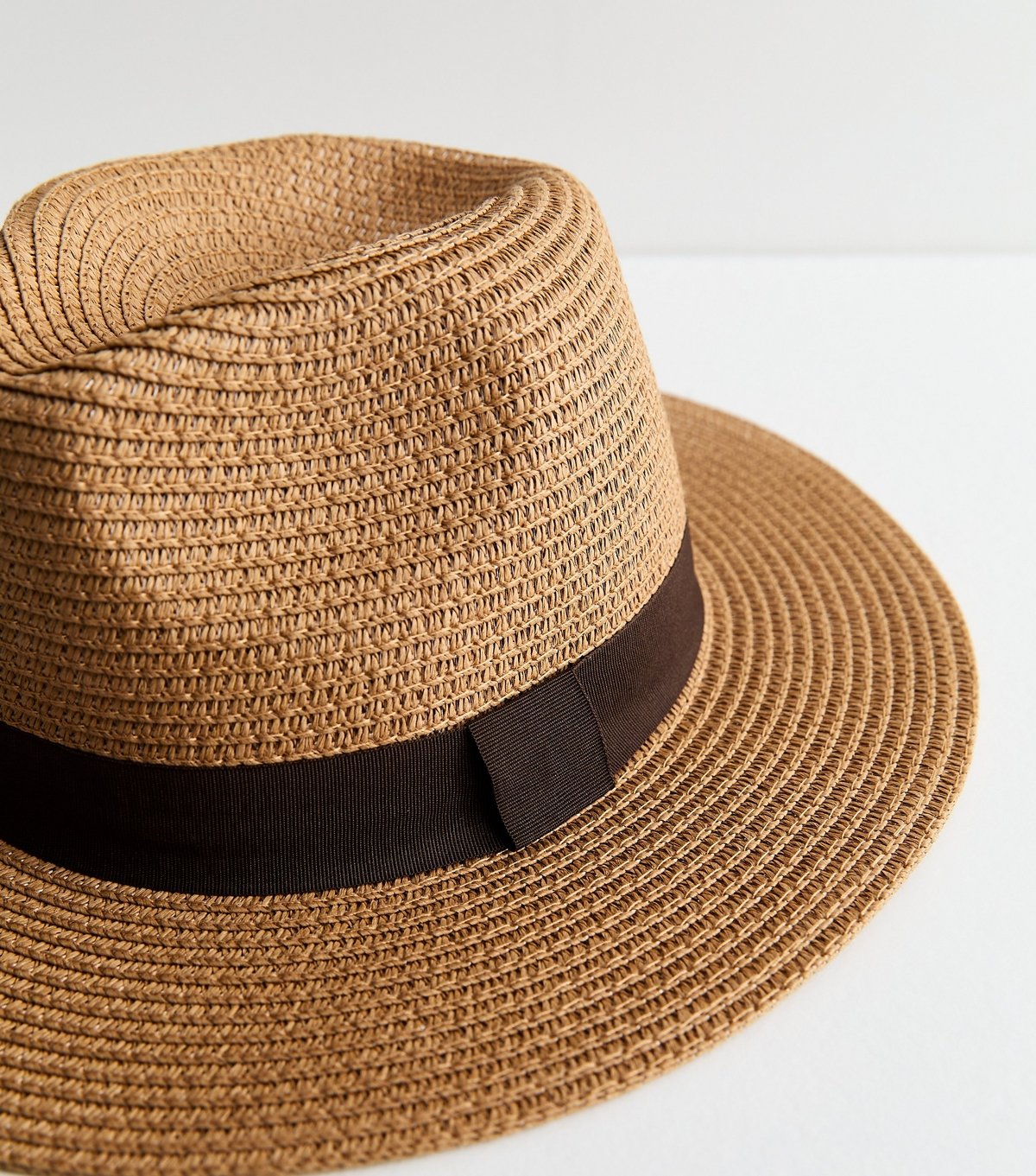New Look Tan Straw Fedora Hat New Look - 3