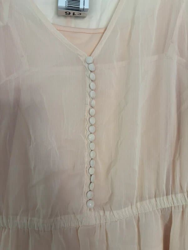 Papaya Chiffon pale pink top or dress from papaya size 20