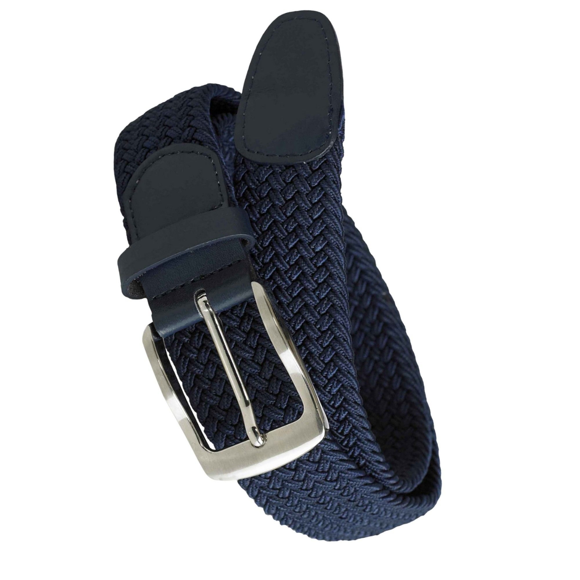 Duke Clothing Duke Clothing Men's Dani Stretch Braided Belt in Navy - 2