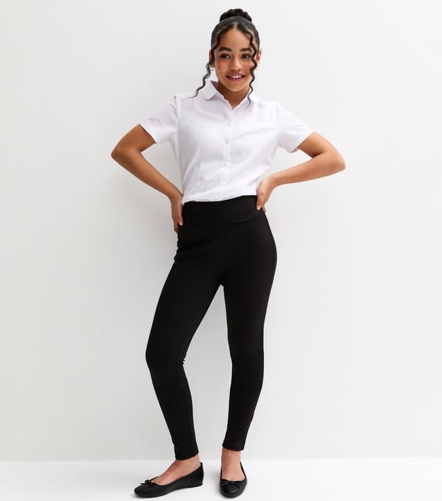 New Look Girls' Black Pull On School Trousers New Look - 2