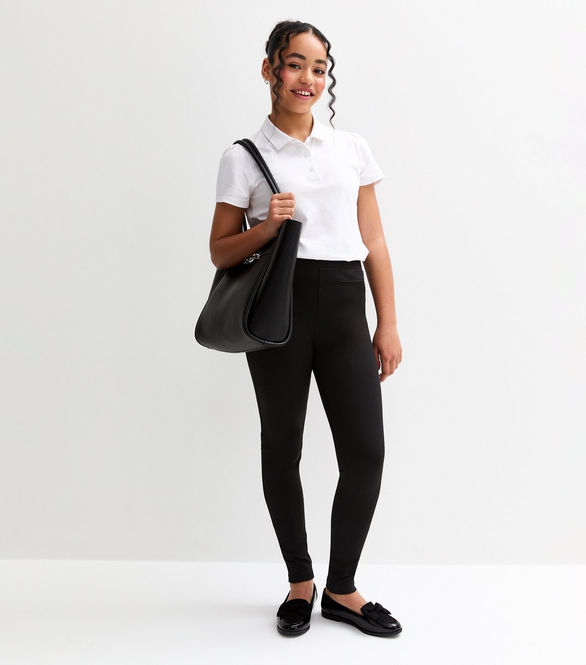 New Look Girls' Black Pull On School Trousers New Look - 3