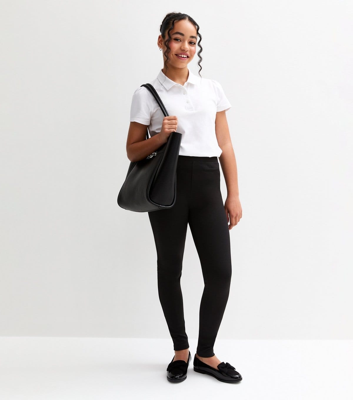 New Look Girls' Black Pull On School Trousers New Look - 4
