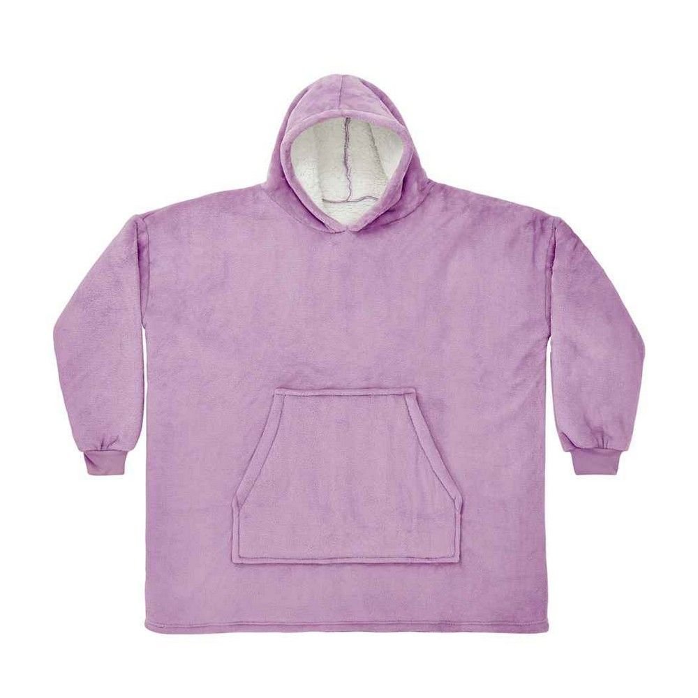 Brand Lab Brand Lab Men's Sherpa Fleece Hoodie in Lavender - 2