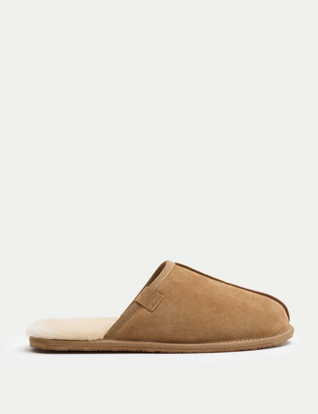 Marks & Spencer M&S Suede Mule Slippers with Freshfeet™ Tan