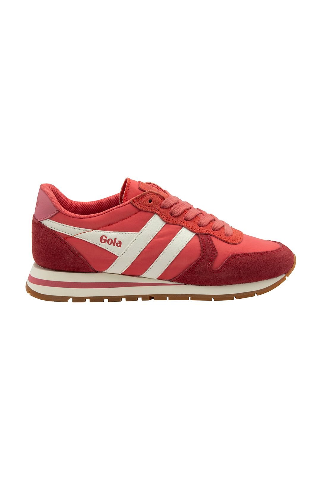 Gola Classics Gola Classics Women's Daytona Chute' Nylon Lace-Up Trainers in Coral - 2