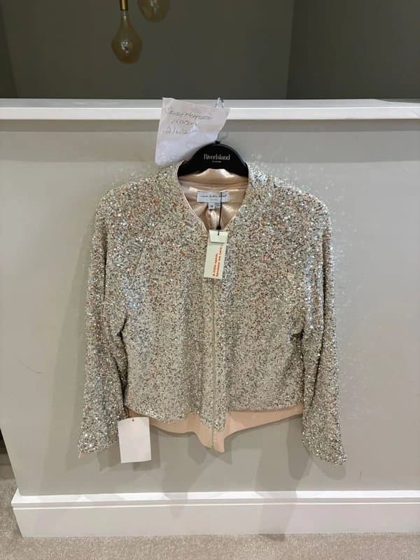 Never Fully Dressed Never fully dressed sequin bomber
