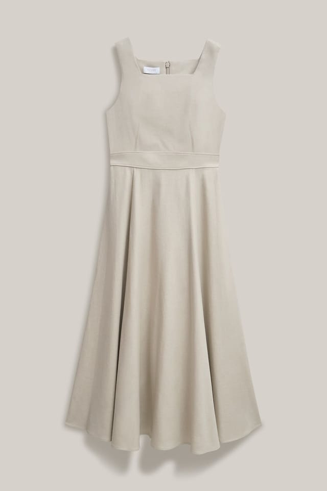 Hobbs London Hobbs London Women's Trinity Dress in Light Beige - 2