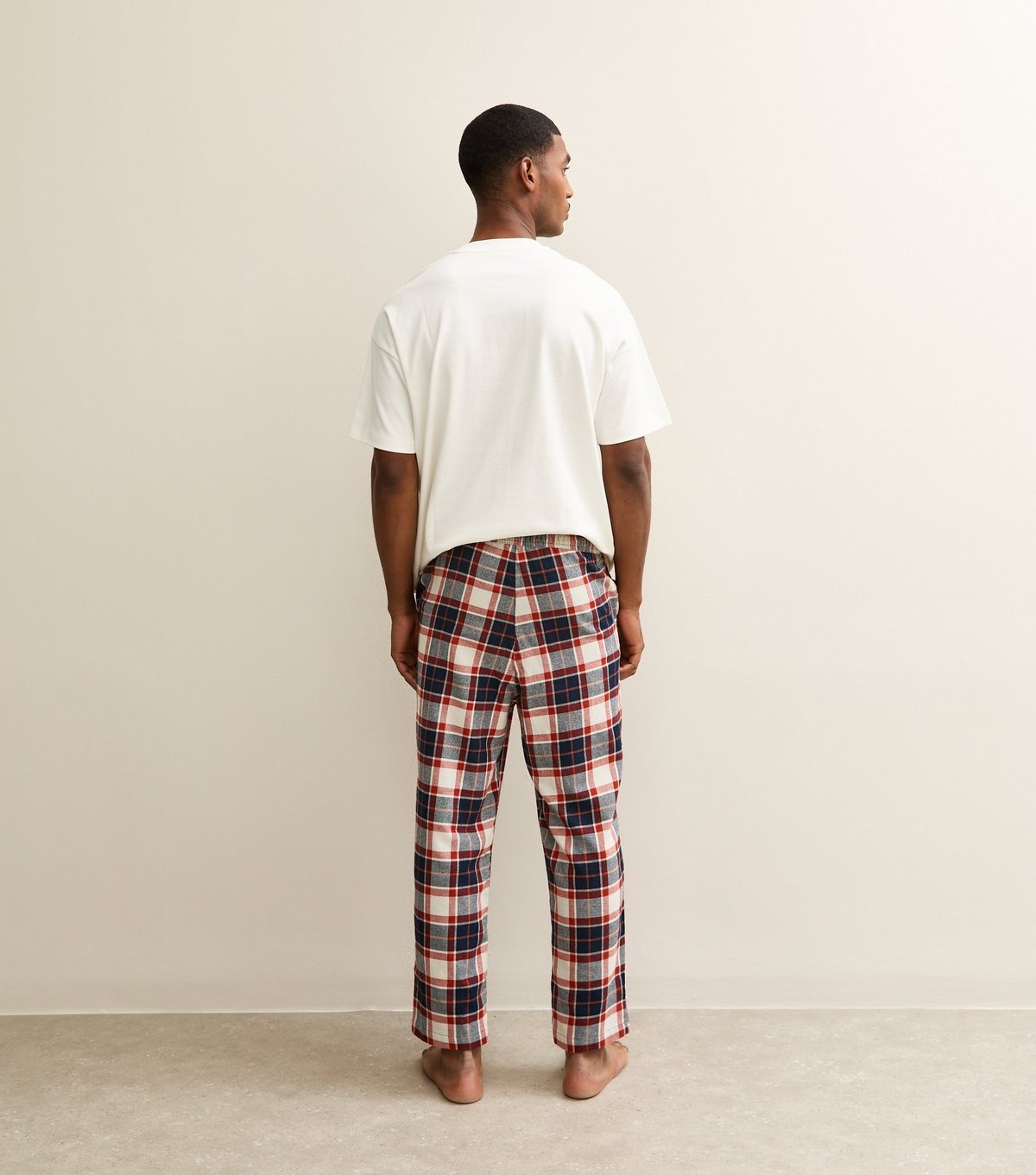 jack & jones Men's Red Regular Check Pyjama Bottoms Jack & Jones New Look - 4