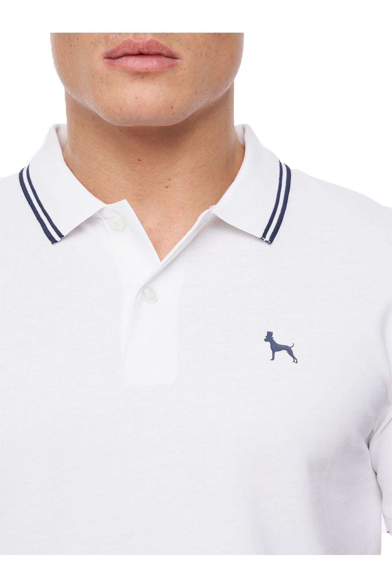 Bewley&Ritch Bewley&Ritch Men's Upwood Polo Shirt in White - 3