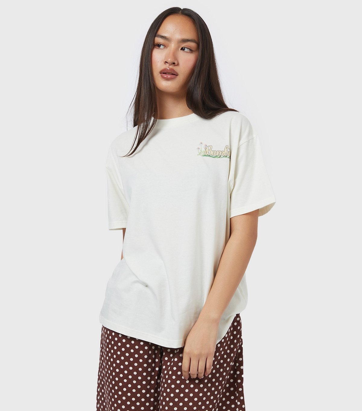 Skinnydip Women's White Disney Bambi Poster T-Shirt Skinnydip New Look - 2