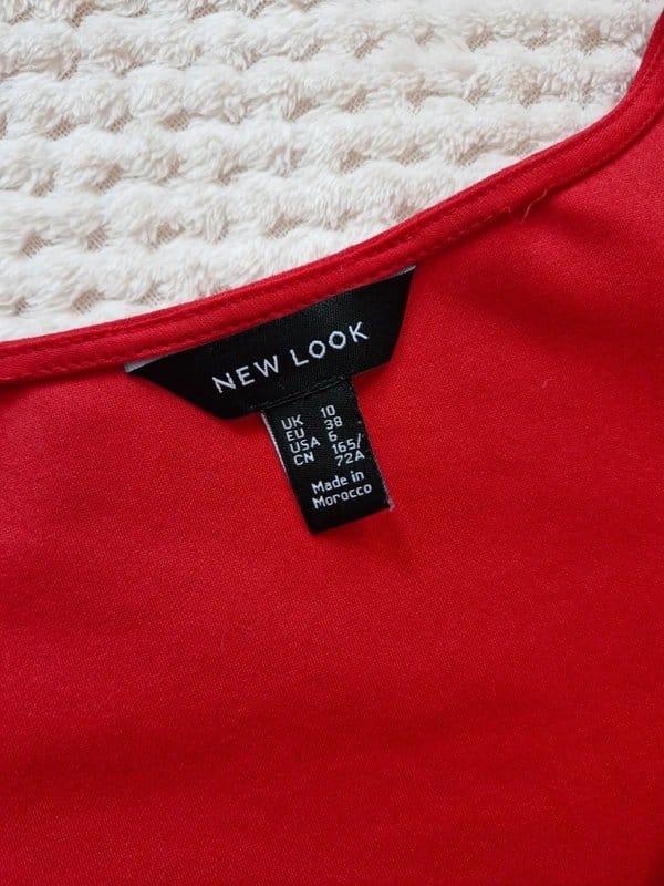 New Look Red Long-Sleeve Crop Top