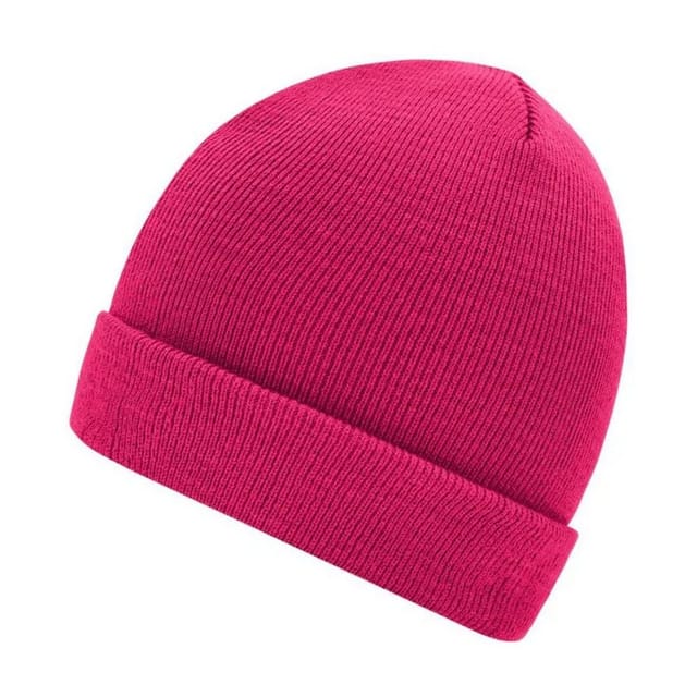 Myrtle Beach Myrtle Beach Men's Knitted Beanie in Magenta - 2