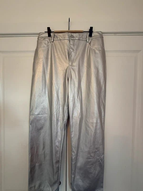 ASOS Design ASOS Silver Jeans (Size 16)