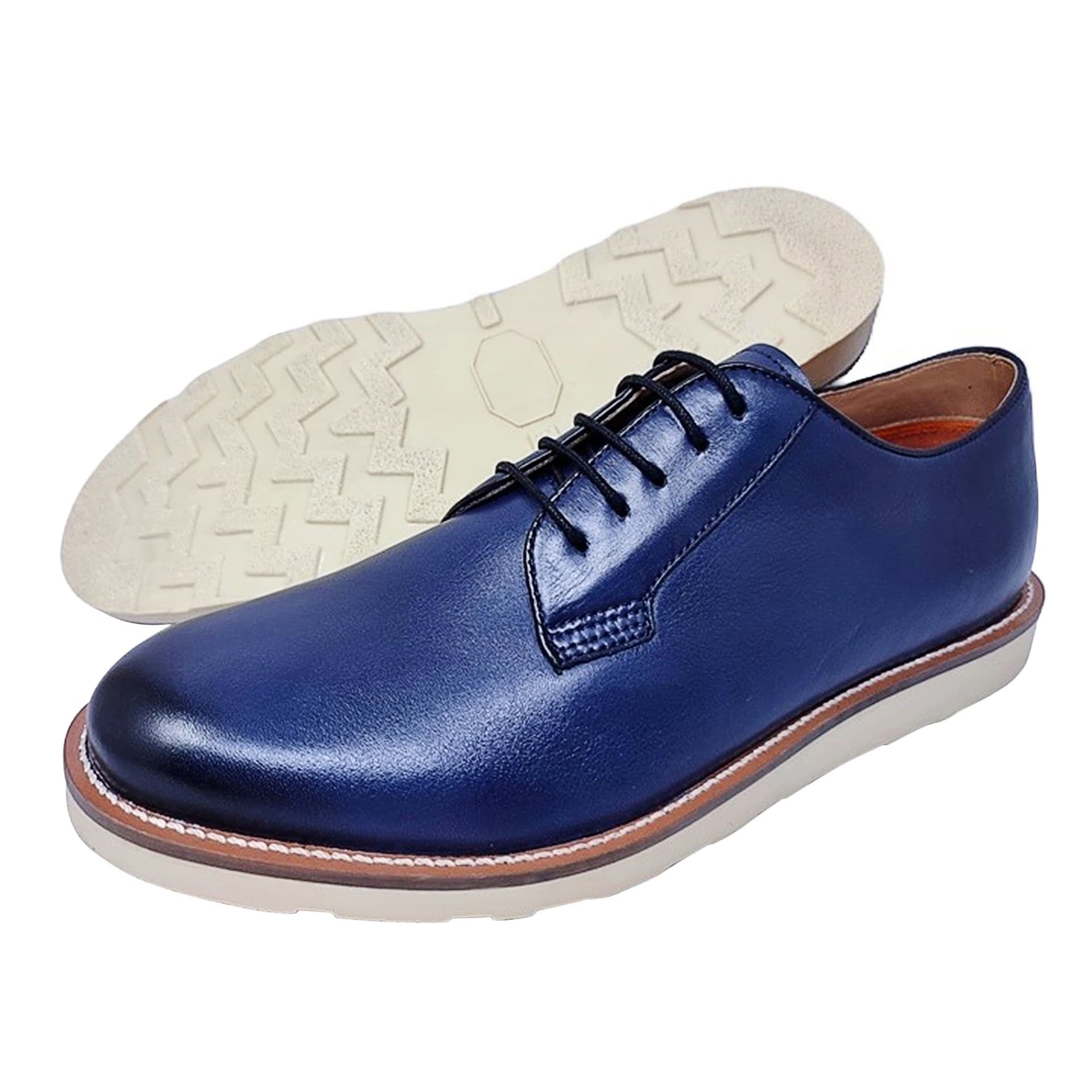 LB COMFORT LB COMFORT Men's Newton Leather Shoes in Blue