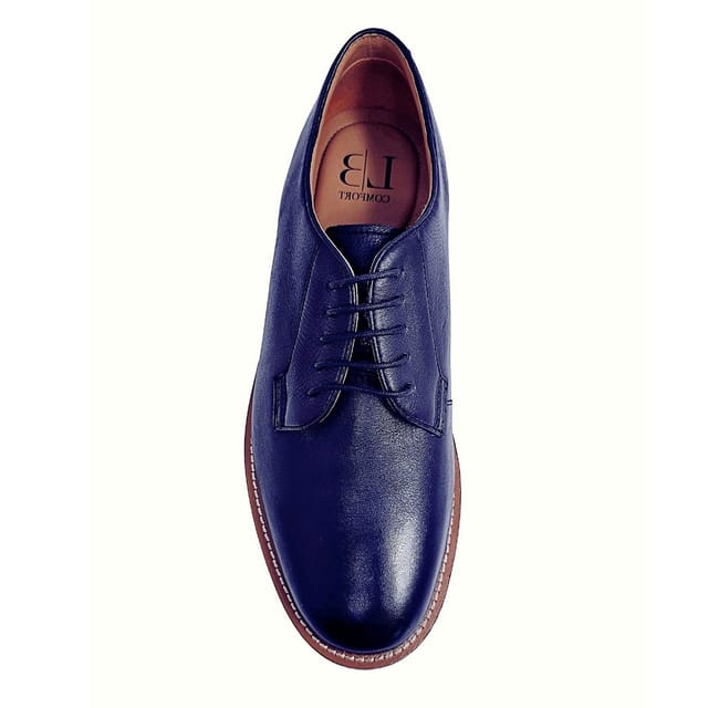LB COMFORT LB COMFORT Men's Newton Leather Shoes in Blue - 3