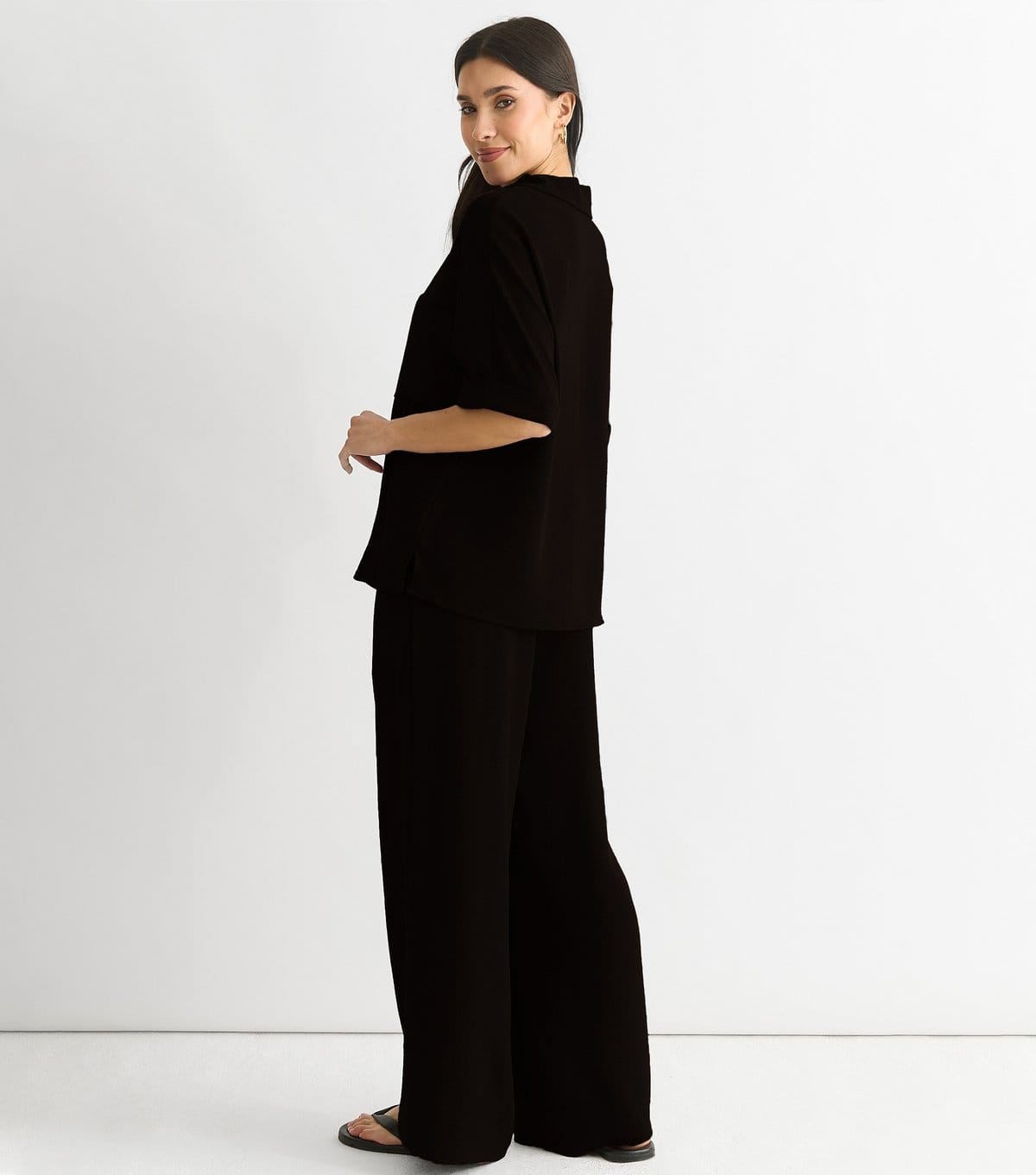Gini London Women's Black Oversized Shirt Gini London New Look - 4