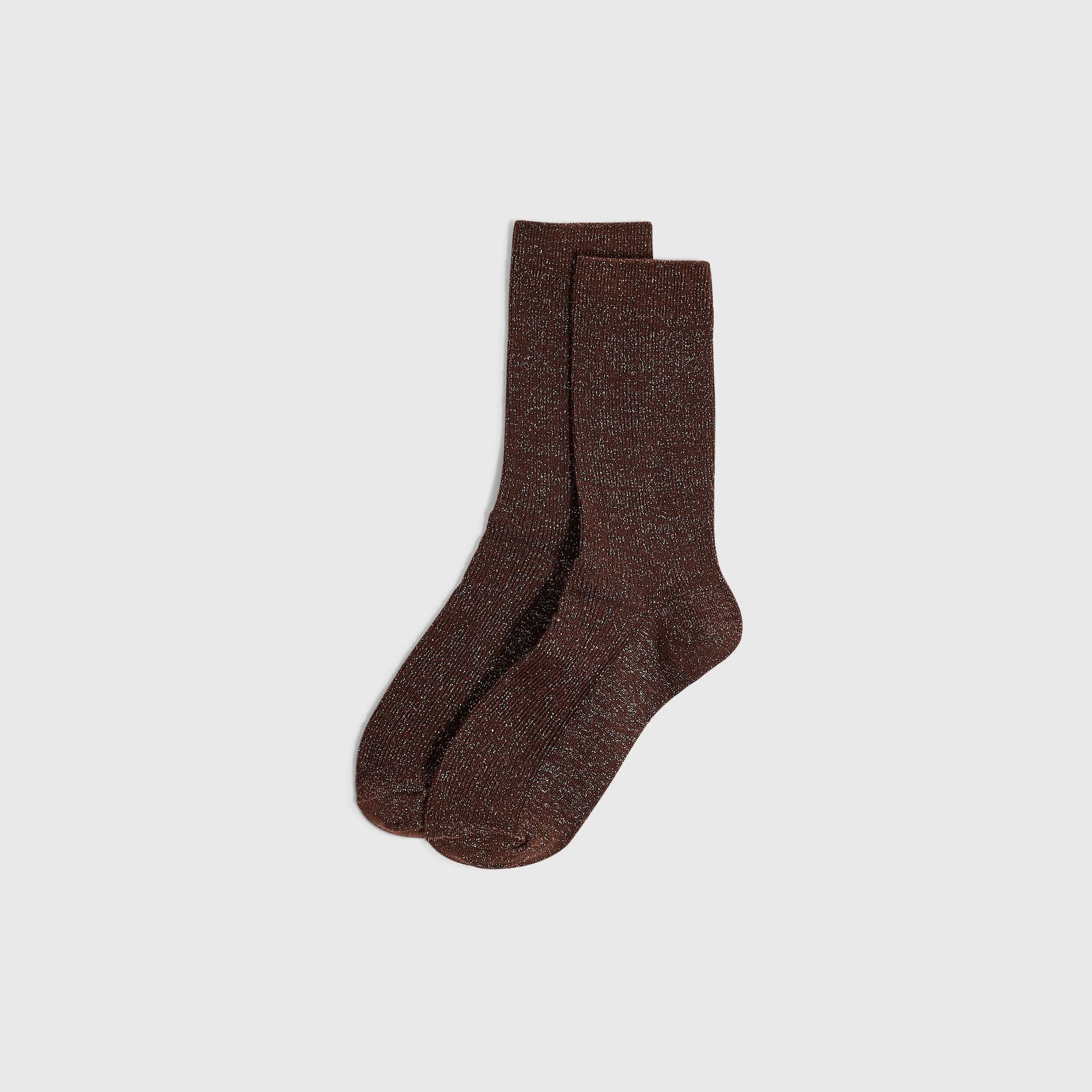 River Island River Island Womens Brown Glitter Socks