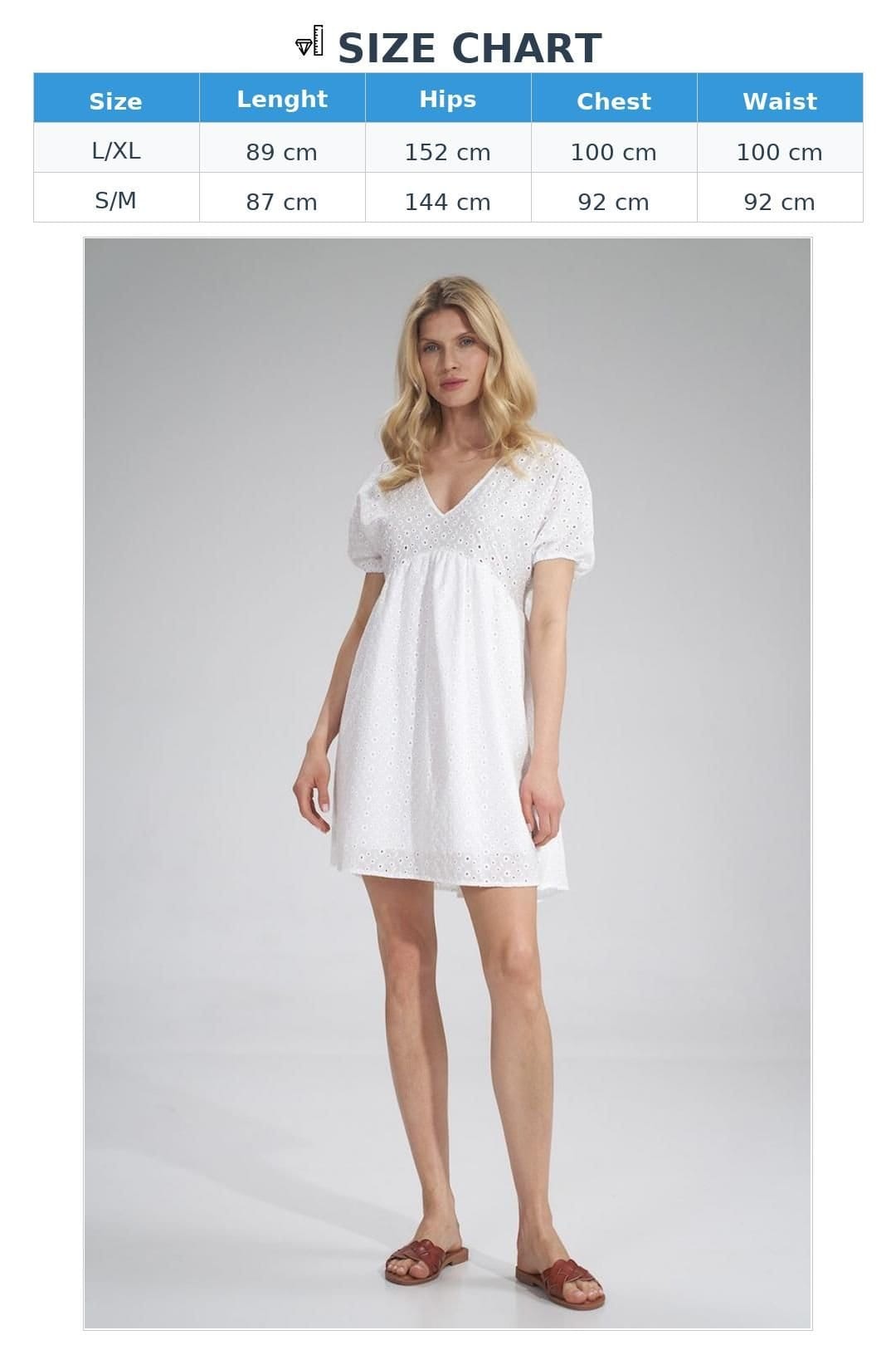 Love Lace Love Lace Women's Embroidered Mini Dress with Heart Neckline in White - 4