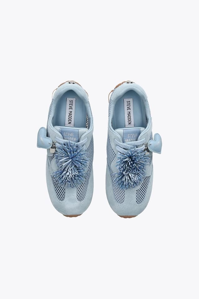 Steve Madden STEVE MADDEN Women's 'Coheart Blue' Fabric Trainers in Blue - 2