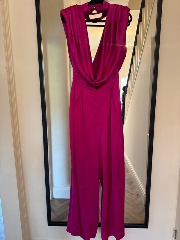 ASOS ASOS Luxe Satin Jumpsuit Size 12