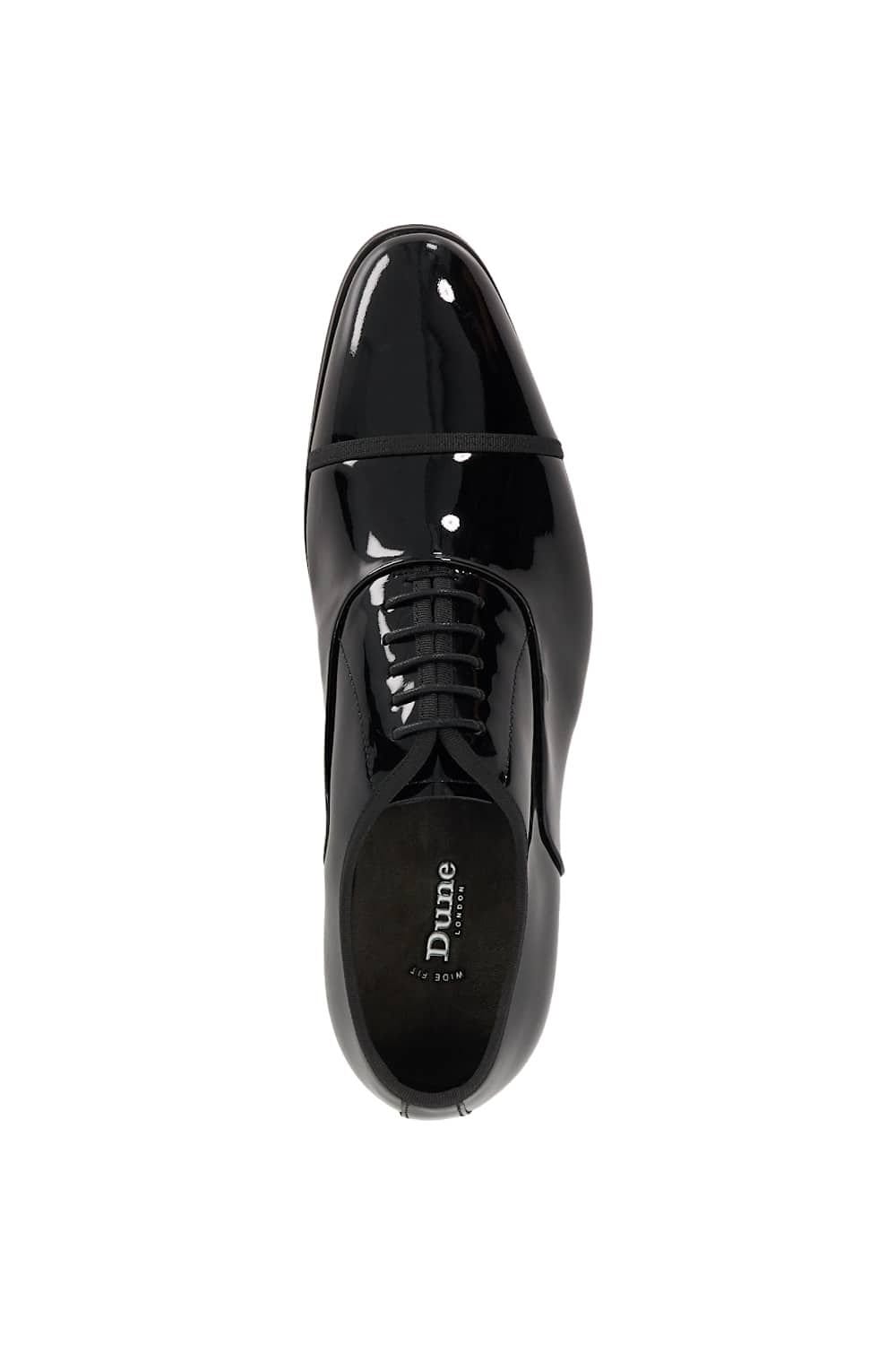 Dune London Dune London Men's Wide Fit 'Shuffle' Oxfords in Black - 4