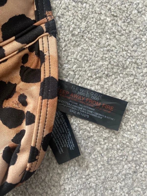 New Look New look leopard bikini top