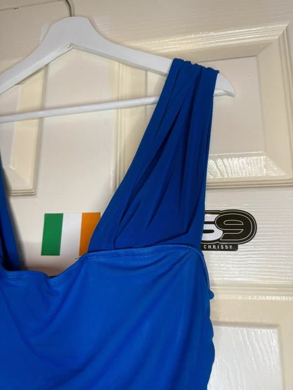 Shein Curve Blue Ruched Bodycon Dress | SHEIN Curve 1XL | Figure Hugging