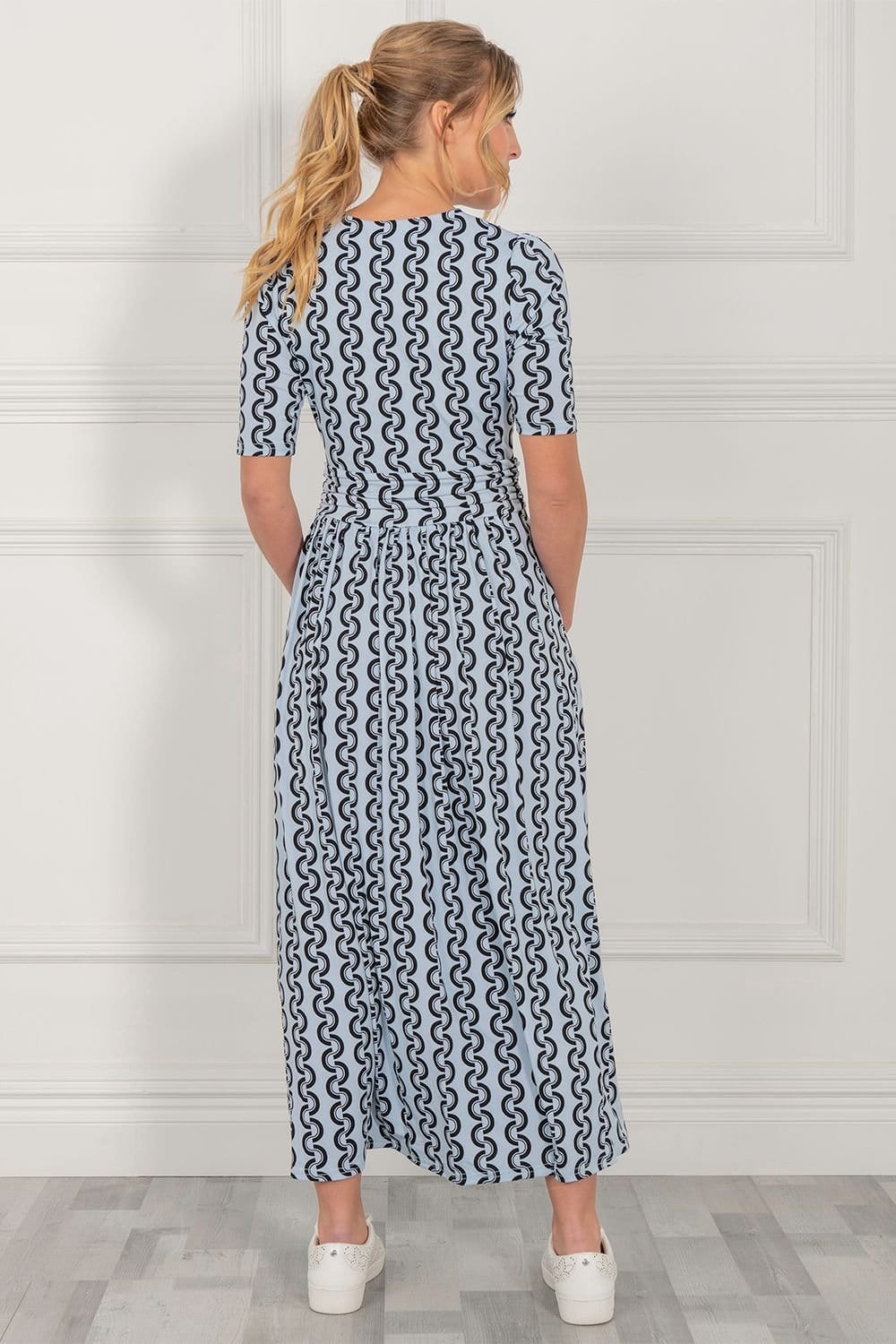 Jolie Moi Jolie Moi Women's Genesis Wrap Front Maxi Dress in Light Blue - 4
