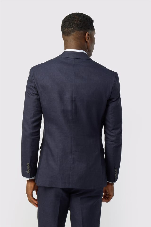 Ted Baker Ted Baker Men's Single Breasted Two Button Tailored Suit Jacket in Dark Blue - 2