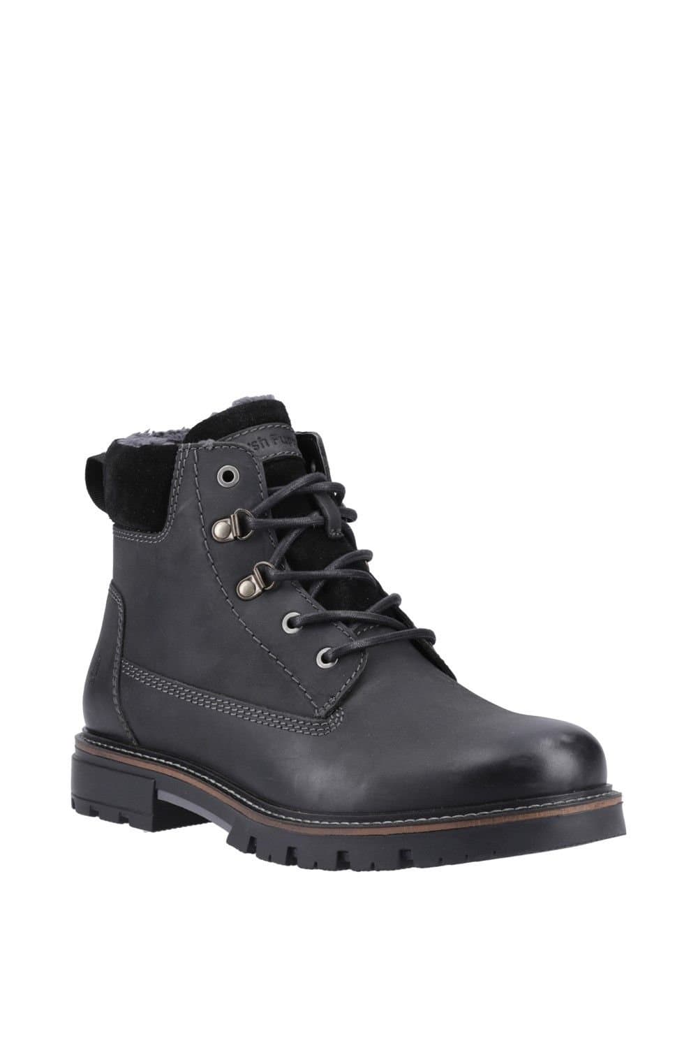 Hush Puppies Hush Puppies Men's Pier Shearling Lace Boot in Black