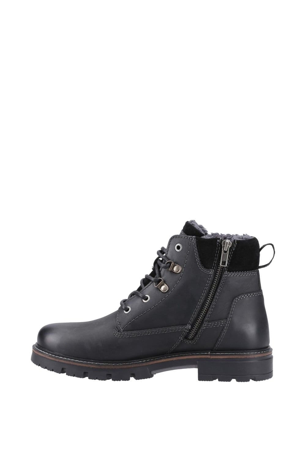 Hush Puppies Hush Puppies Men's Pier Shearling Lace Boot in Black - 4