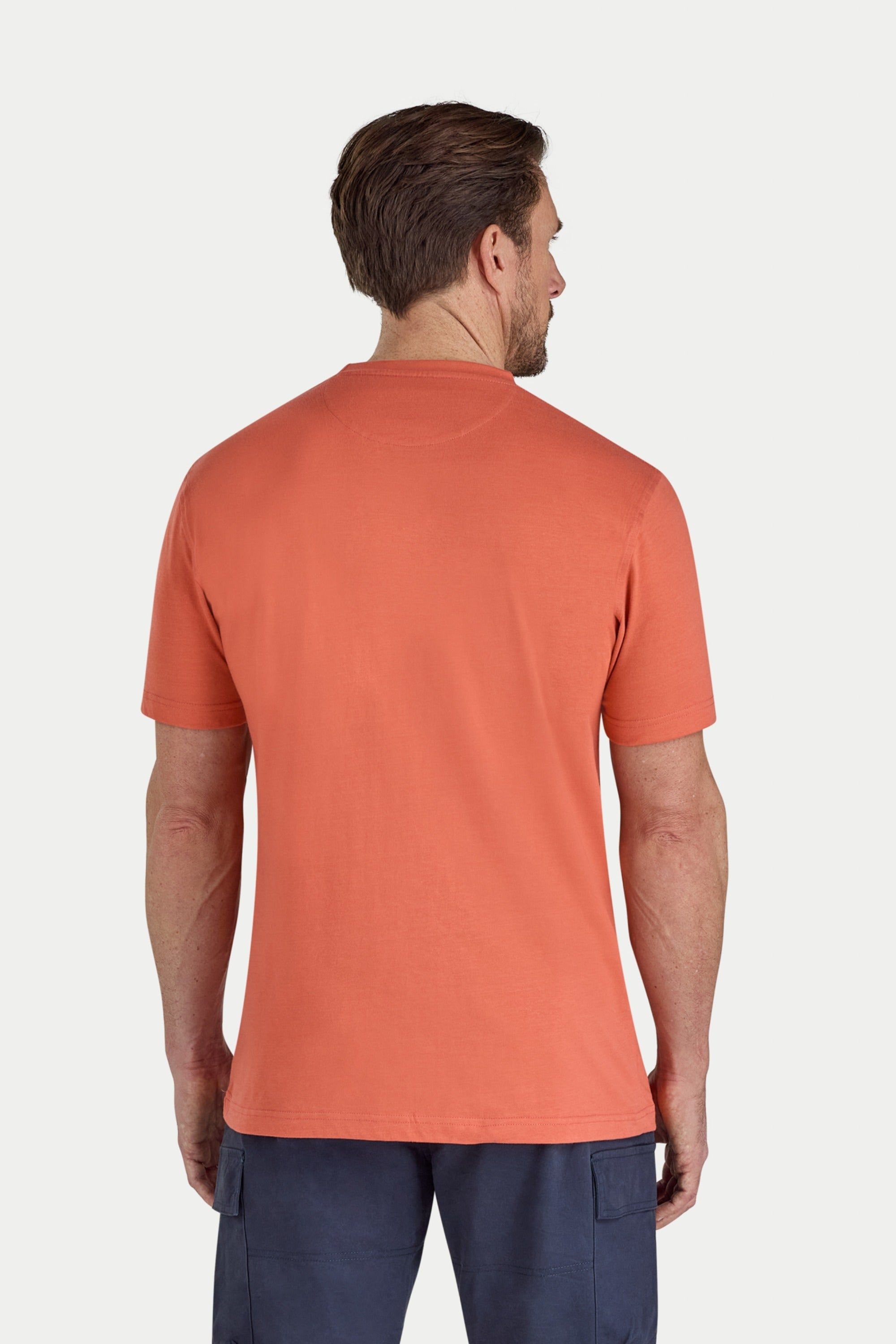 raging bull Raging Bull Men's Flock Union Jack Bull T-Shirt in Orange - 2